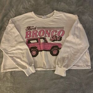 Bronco cropped sweatshirt